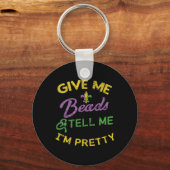 Mardi Gras Funny Beads Unique New Orleans Gift Sleutelhanger (Voorkant)