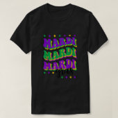 Mardi Gras Funny Mardi Gras Partij voor Mannen T T-shirt (Design voorkant)