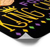 Mardi Gras gaat voor King Cake Funny Ru Poster (Hoek)