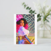 Mardi Gras Galaxy Queen Briefkaart (Staand voorkant)