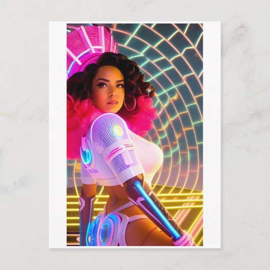 Mardi Gras Galaxy Queen Briefkaart (Voorkant)