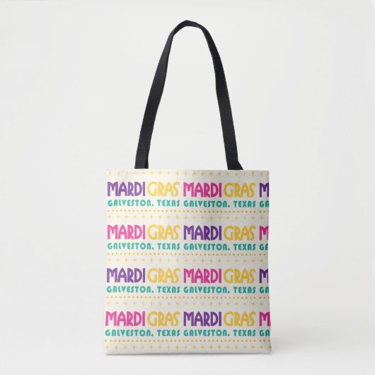 Mardi Gras, Galveston, Texas Tote Bag (Voorkant)