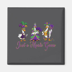 Mardi Gras Gans 2026 Cadeau Grappige T-shirt Manne Magneet