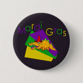 Mardi Gras Gator Button (Voorkant)