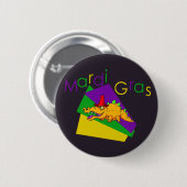 Mardi Gras Gator Button (Voorkant /achterkant)