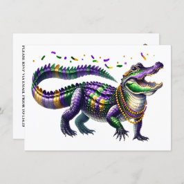 Mardi Gras Gator Kaart