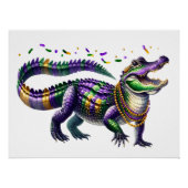 Mardi Gras Gator Perfect Poster (Voorkant)