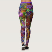 Mardi Gras geeft maskers Leggings Comfortable pant (Achterkant)