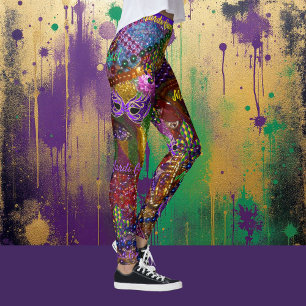 Mardi Gras geeft maskers Leggings Comfortable pant