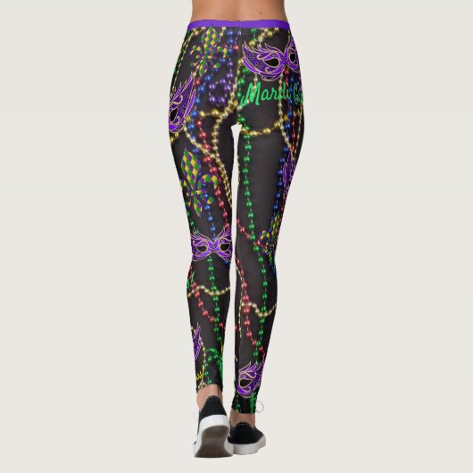 Mardi Gras geeft maskers Leggings Comfortable pant (Achterkant)