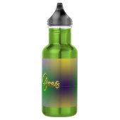 Mardi Gras Geel, Paars, Groen Waterfles (Rechts)