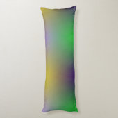 Mardi Gras geel, Paarse, groen Lichaamskussen (Achterkant (Verticaal))