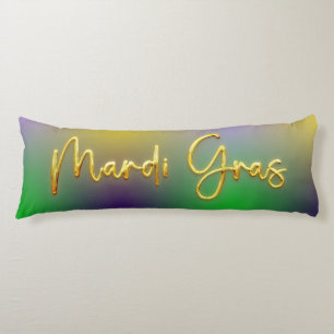 Mardi Gras geel, Paarse, groen Lichaamskussen