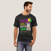 Mardi Gras Geen Probleem Llama Alpaca Grappige Car T-shirt (Voorkant volledig)