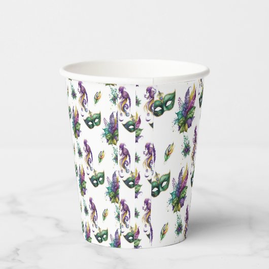 Mardi Gras Geïnspireerde papierbekertjes Papieren Bekers (Rechts)