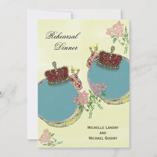  Mardi Gras Geïnspireerde repetitie Kaart (Voorkant)