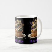 Mardi Gras Gemaskerde Cupcake Viering Koffiemok (Voorkant rechts)