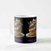 Mardi Gras Gemaskerde Cupcake Viering Koffiemok (Voorkant links)