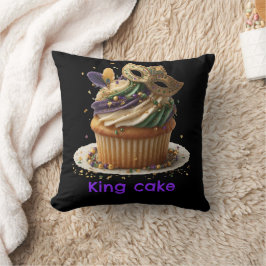 Mardi Gras Gemaskerde Cupcake Viering Kussen
