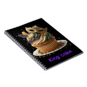 Mardi Gras Gemaskerde Cupcake Viering Notitieboek (Rechterzijde)