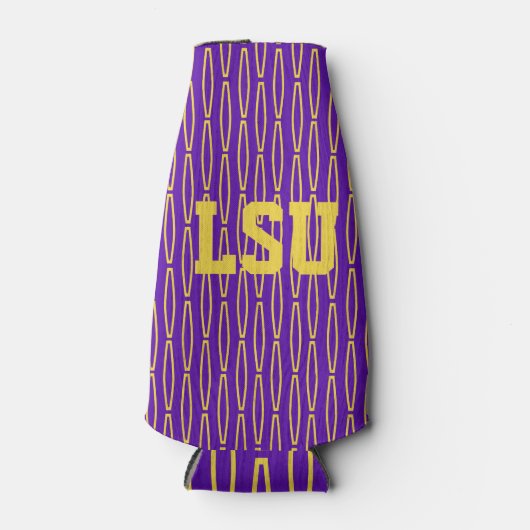 Mardi Gras Geometric Herhaal de fles Flesjeskoeler (Voorkant)