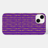 Mardi Gras Geometric Repeteren Case-Mate iPhone Case (Achterkant (horizontaal))