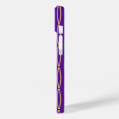 Mardi Gras Geometric Repeteren Case-Mate iPhone Case (Achterkant / Links)