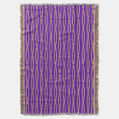 Mardi Gras Geometric Repeteren Deken (Voorkant Verticaal)