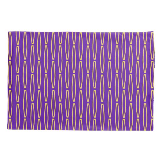 Mardi Gras Geometric Repeteren Kussensloop (Achterkant)