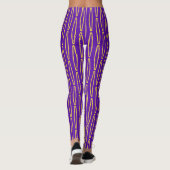 Mardi Gras Geometric Repeteren Leggings (Achterkant)