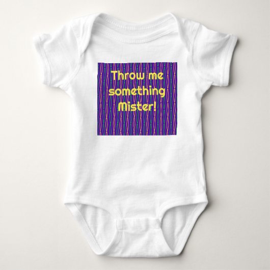 Mardi Gras Geometric Repeteren Romper (Voorkant)