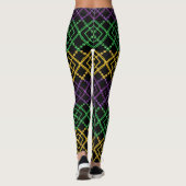 Mardi Gras Geometrische Bead Strings Carnaval Leggings (Achterkant)