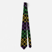 Mardi Gras Geometrische Bead Strings Carnaval Stropdas (Voorkant)