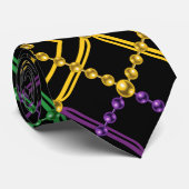 Mardi Gras Geometrische Bead Strings Carnaval Stropdas (Opgerold)