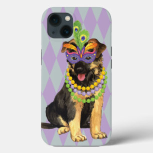 Mardi Gras German Shepherd Case-Mate iPhone Case