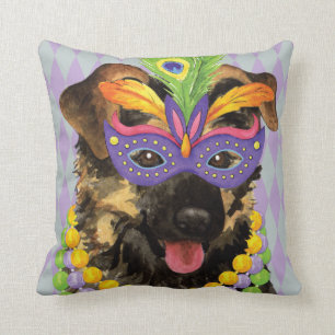 Mardi Gras German Shepherd Kussen
