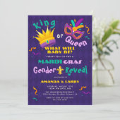Mardi Gras Geslacht Reveal Kaart (Staand voorkant)