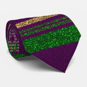Mardi Gras gestreept Stropdas (Opgerold)