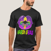 Mardi Gras Gift for Men Women Costumes Beads T-shirt (Voorkant)