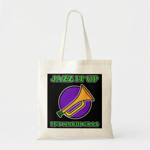 Mardi Gras Gift Jazz het omhoog Zijn Mardi Gras Tote Bag