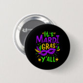 Mardi Gras Gift Ronde Button 5,7 Cm (Voorkant /achterkant)