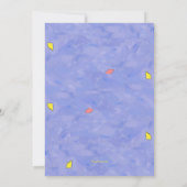 Mardi Gras Girl Birthday Uitnodiging (Achterkant)