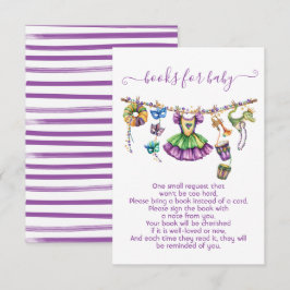 Mardi Gras Girl Clothesline boeken voor baby Kaart