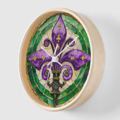 Mardi Gras Glas in lood Fleur de lis (Hoek)