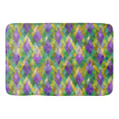Mardi Gras Glas in lood Harlequin Print Badmat (Voorkant)