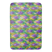 Mardi Gras Glas in lood Harlequin Print Badmat (Voorkant Verticaal)