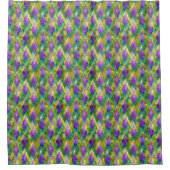 Mardi Gras Glas in lood Harlequin Print Douchegordijn (Voorkant)