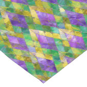Mardi Gras Glas in lood Harlequin Print Korte Tafelloper (Hoek)