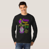 Mardi Gras Gnomes Fleur De Lis Costume Carnaval Pa T-shirt (Voorkant volledig)