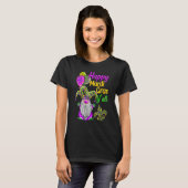 Mardi Gras Gnomes Fleur De Lis Costume Carnaval Pa T-shirt (Voorkant volledig)